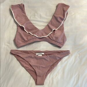 Marysia Swim Mauve Ruffle Bikini